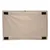 Alfombrilla rectangular beige con cuatro esquinas negras antideslizantes, adecuada para un soporte estable en superficies lisas.