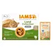 12 x 85 g IAMS Advanced Nutrition + 8 x 14 g Meowee! Savoury Spoonables gratis! - Senior 7+ Land Collection in Gelee