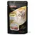 Leonardo Cat Food Huhn pur, Pure Chicken, s lososovim uljem. Slika mačke i komadića mesa na pakiranju. Tekst na više jezika: With salmon oil, Finest Selection.