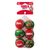 Lot de 6 balles KONG Holiday SqueakAir pour chien - taille M : Ø 6,3 cm