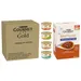 48x45 g gratis! 96 x 85 g Gourmet Gold + gratis 48x45 g Gourmet Soup Royal hrană umedă pisici - Gold 96 x 85 g Terină cu legume: vită și morcovi, pui, morcovi și zucchini, rață, morcovi și spanac, ton și tomate + Soup Royale Selecție de pește 48 x 45 g