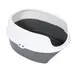 zooplus Basics Schalentoilette für Katzen - grau / weiß