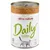 Lattina Almo Nature Daily Paté con tacchino, adult cat, natural ingredients, grain free recipe. Testo in inglese, italiano, tedesco, francese, olandese e spagnolo visibile sull'etichetta. Lattina Almo Nature Daily Paté con tacchino, adult cat, natural ingredients, grain free recipe. Testo in inglese, italiano, tedesco, francese, olandese e spagnolo visibile sull'etichetta.