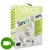 Упаковка наполнителя для кошачьего туалета Sanicat ZEN, 6 л, белый бентонит, ультракомкующийся, аромат лотоса. Видна фотография белой кошки и изображение лапы. Упаковка наполнителя для кошачьего туалета Sanicat ZEN, 6 л, белый бентонит, ультракомкующийся, аромат лотоса. Видна фотография белой кошки и изображение лапы.