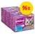 Lot de 96 sachets Whiskas Les Poissons favoris en gelée pour chats 7+, visible : saumon, thon, cabillaud, poissons blancs. Texte sur l’emballage en français et allemand. Lot de 96 sachets Whiskas Les Poissons favoris en gelée pour chats 7+, visible : saumon, thon, cabillaud, poissons blancs. Texte sur l’emballage en français et allemand.