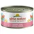 Almo Nature natvoerblik met zalm. Tekst: 'Owned by the Animals'. Verpakking toont kleurrijke kattensilhouetten.