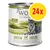 Wolf of Wilderness Senior Green Fields koiran märkäruoka, 100 % viljaton, lammas ja kana, 800 g. Pakkaus sisältää 24 purkkia.
