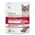 Balení Natural Trainer Adult Sterilised (1+) with White Fresh Meats, obrázek kočky, nápisy Made in Italy, Safe Transition, s brusinkovým extraktem a čerstvým masem.