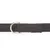Schwarzes Nylon-Halsband mit silbernem Metall-D-Ring, geeignet für Befestigung von Leinen.