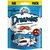 Dreamies kattsnacks, BIG PACK, 110 g. Text: mit schmackhaftem Lachs, außen kross innen cremig, enthält ca. 2 Kalorien pro Snack. Illustration av katt och fisk.