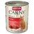 Animonda Carny Adult чистая говядина, 100% свежие ингредиенты, без зерна, Made in Germany, с таурином. Банка с красной этикеткой и изображением мяса.