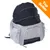 Zaino grigio con inserti in rete nera e tasche laterali, angolo arancione in alto a destra con testo Top Seller Zaino grigio con inserti in rete nera e tasche laterali, angolo arancione in alto a destra con testo Top Seller
