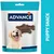 Advance Puppy Snack, hundekiks formet som ben. Emballagen viser en glad hvalp og mærket Advance.