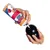 Hand squeezing Kong Easy Treat Paste into a black Kong toy. Instructions for filling the toy with the paste.