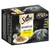 Sheba Delikatesse in Gelee, Sélection à la Volaille : canard, poulet, volaille, dinde. 12x85g. Image d’un chat gris et d’une assiette de nourriture en gelée visibles sur l’emballage.
