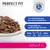 Perfect Fit Adult 1+. Luonnollisia prebiootteja suoliston mikrobiomin tukemiseen. Valmistettu laadukkaista aineksista: lohi, kana, nauta, merikala.
