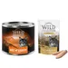 Wild Freedom Kombi-Paket: Adult Nassfutter + Filet Snacks - 24 x 200 g Wide Country: Huhn pur + 3 x 100 g Hühnerfilet