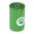 Grüne Rolle mit Hundepfoten-Symbol, vermutlich Hundekotbeutel.