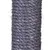 Close-up of a grey sisal rope, braided and robust.