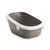 Savic Katzentoilette Simba mit Sieb - warmgrau / weiss