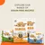 IAMS cat food packaging with visible text: 'Explore our range of grain free recipes', 'Grain Free Recipe', 'With Fresh Chicken', 'Sea Collection', '1+ Years', '84% animal protein'.