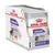 Boîte de sachets Royal Canin Sterilised All Sizes 85 g, texte visible : Maintains ideal weight, pour chiens adultes stérilisés, échelle de poids min–max en kg.