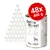 48×400 г Dolina Noteci Premium Perfect Care Allergy, изображены банки корма для собак с надписями: For sensitive dogs, Salmon oil, No grain.