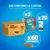 Contenu du carton : 2 boîtes Purina Dentalife, 20 sachets individuels Dentalife, 60 bâtonnets visibles. Texte : « Que contient le carton » et quantités indiquées sur l’image.