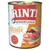 RINTI Kennerfleisch mit Huhn, getreidefrei. Dåse med billede af kød og indmad. RINTI Original seit 1983 synlig på etiketten.