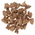 Morceaux de friandises brunes lyophilisées pour animaux, forme irrégulière, surface texturée, sans emballage visible.