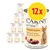 12-pack Carny Kitten Geflügel-Cocktail våtfoderburkar. Text på burk: 100% frische Zutaten, Ohne Getreide & Zucker. Bild på kattunge och köttbitar synlig på etiketten.