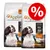 To sække Applaws hundefoder, 7,5 kg, med tekst: Grain Free, 75% chicken, 25% vegetables and natural extracts. Stor rød procent-tegn cirkel for tilbud. To sække Applaws hundefoder, 7,5 kg, med tekst: Grain Free, 75% chicken, 25% vegetables and natural extracts. Stor rød procent-tegn cirkel for tilbud.