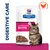 Digestive care food pouch labelled Gastrointestinal Biome, showing chunks in gravy and a cat image, with a chicken icon indicating poultry content.