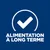 Texte visible : ALIMENTATION À LONG TERME avec un symbole de coche blanche dans un cercle. Indique une caractéristique du produit.