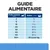 Guide alimentaire pour chiens : poids corporel de 2 à 60+ kg, boîtes par jour de ½ à 5¼, pour 60+ kg donner 35 g par kg. Tableau visible avec recommandations selon le poids.