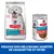 Hill's Science Plan Hypoallergenic croquettes et pâtée pour chien adulte, spécialité sans céréales, au saumon, visible sur l'emballage. Texte promotionnel : Essayez nos délicieuses variétés.