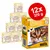 Multipack Bozita Feline s kuraťom a morčacím, 12×370 g. Viditeľný text: Chicken & Turkey, 93 %, FSC, obrázok mačky na obale.