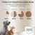Plan de transition alimentaire 7 jours Concept for Life : jour 1–2 25 %, jour 3–4 50 %, jour 5–6 75 %, jour 7+ 100 %. Texte en allemand. Chien et chat visibles.