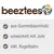 Beeztees. Aus Gummibaumholz, umwickelt mit Jute, inkl. Kugelbahn.