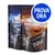 Due confezioni di snack per gatti Wild Freedom, visibile testo: '100% pure and fresh snack', 'Fillet Chicken'. Bollino blu con scritta 'PROVA ORA'.