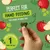 Hand holding a heart-shaped treat with text: Perfect for hand feeding your rabbits or guinea pigs. Always feed in moderation, 1 treat per day.