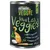 Greenwoods Veggie Viva Las Veggies! 100% vegetáriánus, gabonamentes recept, teljes értékű állateledel, 375g konzerv felnőtt kutyáknak.