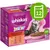 whiskas Junior macskaeledel, Klassische Auswahl, 12 tasak, marha, csirke, bárány, baromfi, szószban. Cica képe a dobozon.