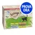 Confezione Feringa Classic Meat per gatti adulti, 6 x 100 g. Gusti visibili: pollo, anatra e vitello, coniglio e tacchino, salmone e tacchino, selvaggina. Etichetta blu: PROVA ORA.