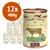 12 lattine da 400 g di Terra Canis Rind Pur, alimento per cani. Testo visibile: 'Metzgers Bestes', '100% Natur', 'Butcher’s Best: Pure Beef with Natural Supplements'. 12 lattine da 400 g di Terra Canis Rind Pur, alimento per cani. Testo visibile: 'Metzgers Bestes', '100% Natur', 'Butcher’s Best: Pure Beef with Natural Supplements'.