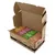 Open box showing 40 assorted sachets in four flavours, labelled as a mega pack with 10 of each flavour. Text on box includes 'MEGA PACK 40 x 300g' and '10 x salmon'.