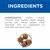Ingredients: maize, wheat, chicken and turkey meal, digest, animal fat, maize gluten meal, flaxseed, fish oil, vegetable oil, minerals, pea bran meal. Four kibble pieces shown.