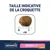 Taille indicative de la croquette Advance Veterinary Diets Atopic & Food Sensitivity avec du lapin, diamètre environ 1 cm, texte et règle graduée visibles.