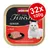 animonda Vom Feinsten Senior mit Rind, 32 x 100g. Image shows tray with beef pâté and a white cat. Visible text: with Beef, met Rund, con Manzo, avec bœuf. animonda Vom Feinsten Senior mit Rind, 32 x 100g. Image shows tray with beef pâté and a white cat. Visible text: with Beef, met Rund, con Manzo, avec bœuf.