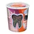 Smilla Toothies kattensnack, 125 g verpakking met tandvormig venster. Zichtbare tekst: 'unterstützt die Zahnpflege' en 'smilla Toothies'.